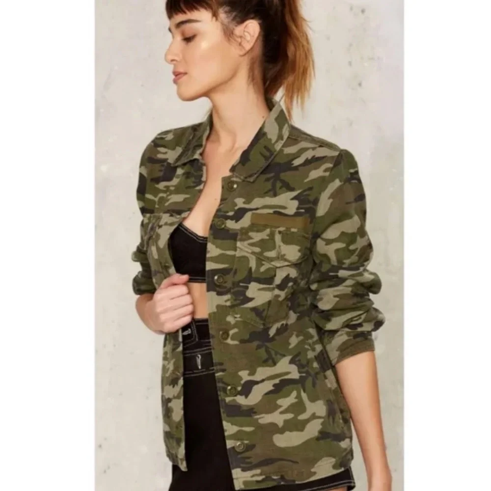 Pistola Embroidered ‘Real Friends’ Camo Jacket Size S - Picture 2 of 5
